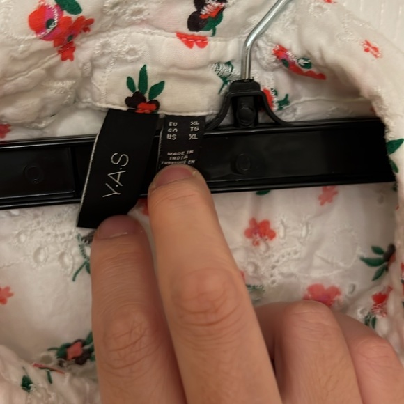 YAS ruffle blouse sz XL - Picture 4 of 5